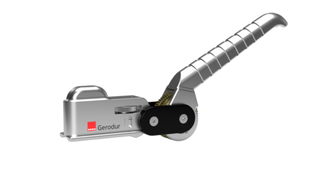 Gerodur Seitenansicht Pocket Peeler XL von Dimenisonen 110 - 630, zur einfachen und schnellen Entfernung des Schutzmantels mit praktischer Transporttasche