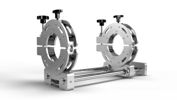 Gerodur GEROtool Runddrückvorrichtung Rerounding Clamps Werkzeug bei Rohrovalität