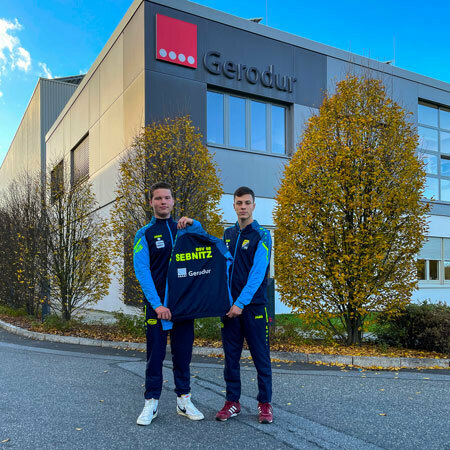 Fußballverein BSV 68 Sebnitz e.V. mit gesponserten Fußballjacken von Gerodur