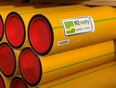 Gerodur GEROfit® Gasrohr mit H2ready Prüfzeichen, für den Transport von Wasserstoff zertifiziert