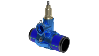 Gerodur GEROfit® REX, permeation-tight tapping valve without additional auxiliary tools especially for use in contaminated soils