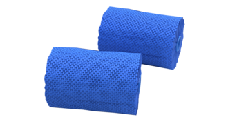 Gerodur GEROfit® blue fabric tape, for mechanical protection of the stripped weld seam area of GEROfit® REX and GEROfit® NEXUS pressure pipe systems.
