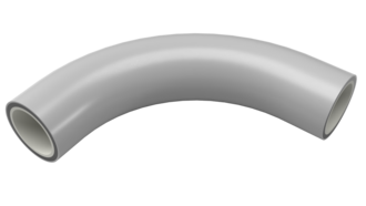 Gerodur GEROtec MINING bend Computer graphics against abrasive wear when transporting media with solids content