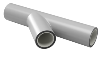 Gerodur GEROtec MINING Segment-welded Y-piece  Computer graphics against abrasive wear when transporting media with solids content