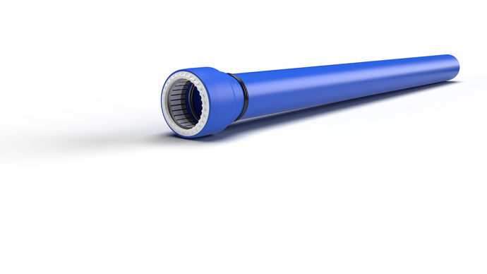 Gerodur GEROgrip push-fit system with a factory-welded socket