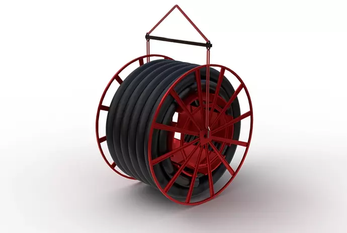 Gerodur GEROtool Traverse with reel and pipe