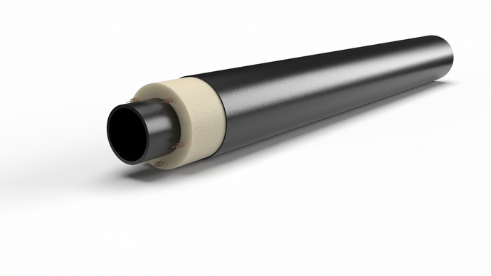 verschiedene Gerodur GEROtec ANERGIE Rohre mit und ohne Schutzmantel, als Vorlauf und Rücklauf