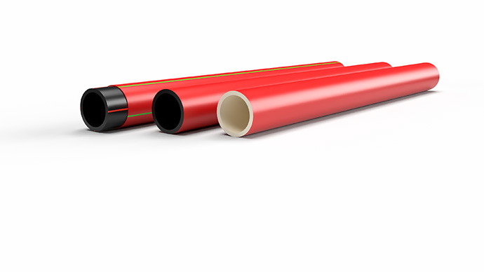 Gerodur LHT E-POWER protective pipe for high and extra-high voltage cables