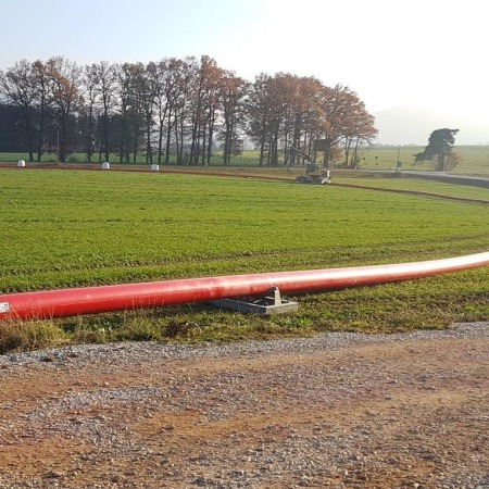 LHT® E-Power - Kabelschutzrohr Umspannanlage Bacharach Rollenbock flexibler Rohrstrang