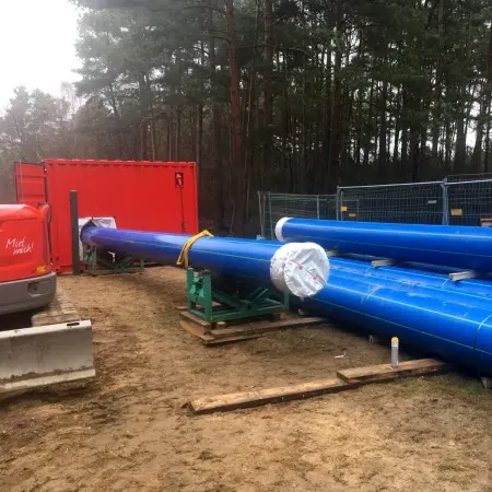 GEROfit® R Schutzmantelrohr Umverlegung Trinkwasserleitung  Gemeinde Siehdichum GEROtool Weldbox