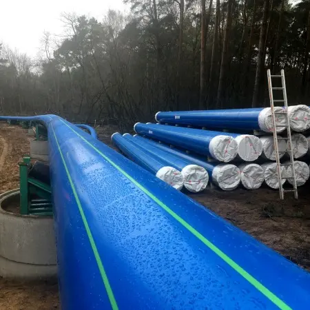 GEROfit® R - Trinkwasserdruckrohr mit Schutzmantel Umverlegung Trinkwasserversorgung Gemeinde Siehdichum 