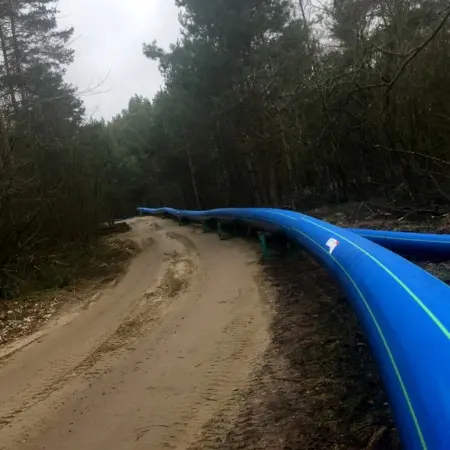 GEROfit® R - Schutzmantelrohr Umverlegung Trinkwasserleitung flexibler, geschweißter Rohrstrang