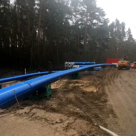 GEROfit® R - Schutzmantelrohr Trinkwasser Dükerung des Oder-Spree-Kanals Heizelement-Stumpfschweißung