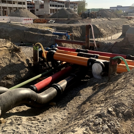GEROfit® REX Barrier pipe Permeationsdichte Rohrsysteme für den Audi IN-Campus Querung Rohrstränge