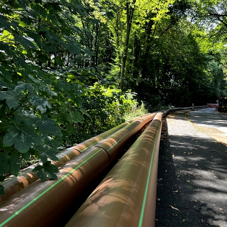 GEROfit® R - Schutzmantelrohr Abwasser Aumühle Geschweißter Rohrstrang