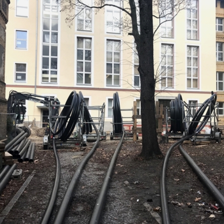 EMDS - Kabelschutzrohr Campus Charite Mitte Bündeleinzug Parallelverlegung Ringbunde