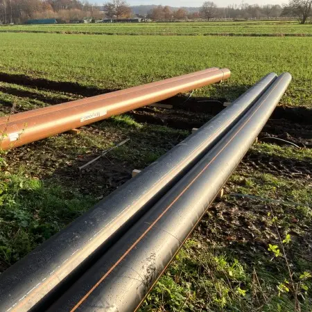RCprotect® Gerofit® R Abwasserdruckrohr Spülbohren Offene Verlegung Abwasseranlage Klärwerk Marschacht
