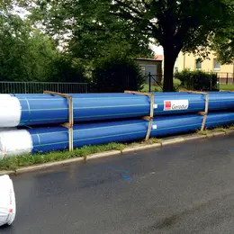 GEROfit® NEXUS Schutzmantelrohr für Ortung Trinkwasser-Hauptleitung Halberstadt PE100-RC Rohrendenverschluss DVGW