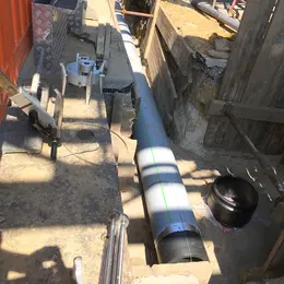 GEROfit® REX Barrier pipe Abwasserleitung INEOS Phenol Spülbohren Rohreinzug Verbau HDD permeationsdicht