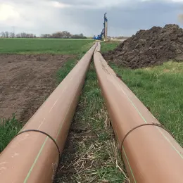 LHT® - Schutzmantelrohr für Cargill - Heizelement-Stumpfschweißung ohne Mantelrückschnitt Außenwulst Schweißnaht