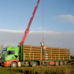 LHT® Abwasserdruckrohr Schutzmantelrohr für Cargill in Barby Kranentladung