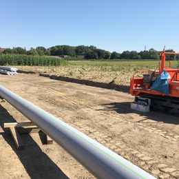 GEROfit® REX Barrier pipe Abwasserrohr INEOS Phenol Rollenbock Diffusionssperrschicht Schutzmantel