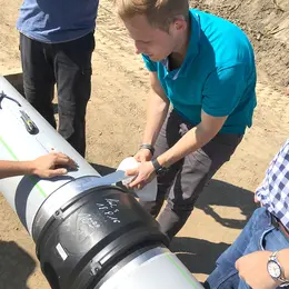 GEROfit® REX Barrier pipe Abwasserleitung Nachumhüllung E-Muffe diffusionsdicht