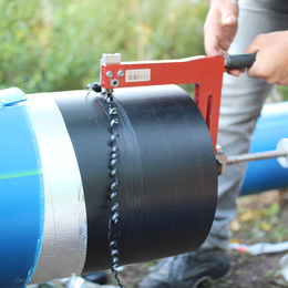  GEROfit® REX Barrier pipe Permeationsdichte Wasserleitung Porvoo (Finnland) Schweißvorbereitung Muffenschweißung