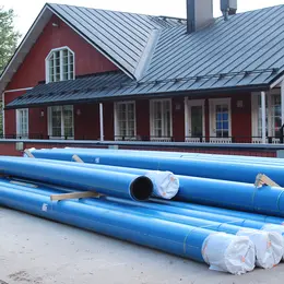  GEROfit® REX Barrier pipe Permeationsdichte Rohwasserleitung Porvoo (Finnland) Rohrendenverschluss DVGW