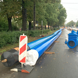 GEROfit® NEXUS Ortbares Schutzmantelrohr Trinkwasser-Hauptleitung Halberstadt Ziehkopf HDD