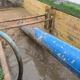 GEROfit® REX Barrier pipe diffusionsdichte Trinkwasserleitung VW Werk Spülbohren Verbau Rohreinzug