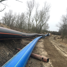 GEROfit® REX Barrier pipe Trinkwasserrohr Varberg (Schweden) PAS 1075 Typ 3 Schutzmantel PE100-RC