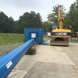 GEROfit® REX Barrier pipe diffusionsdicht Schweißcontainer Spülbohren PE100-RC