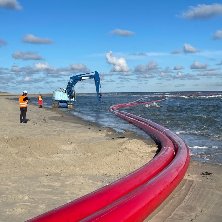 LHT® E-Power - Kabelschutzrohr für BorWin4 und DolWin4 Anlandung Norderney 4 flexible Rohrleitung Nordsee