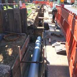 GEROfit® REX Barrier pipe Abwasserleitung INEOS Phenol Offener Graben permeationsdicht
