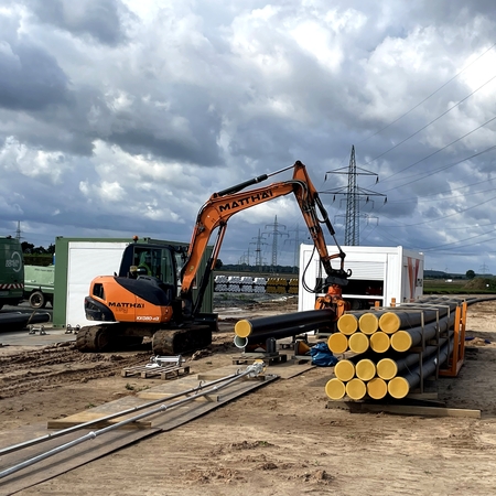 EMDS Hochleistungsklasse LHT® E-Power Temperaturstabiles Kabelschutzrohr TenneT 