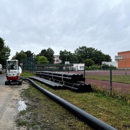 RCprotect® PE100-RC Druckrohr für Entwässerung Berlin Rohrstrang geschweißt