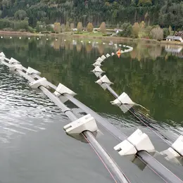 RCprotect® PE100-RC Druckrohr Abwasserdruckleitung im Ossiacher See Österreich Seeverlegung Ballastierung 