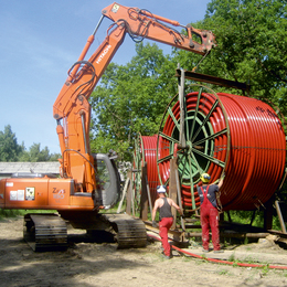 LHT® E-Power PE-RT Kabelschutzrohr Ringbunde auf Trommeln 