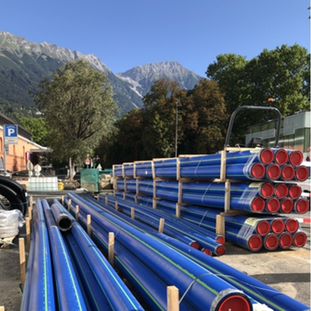 GEROfit® REX - Barrier pipe Sanierung Trinkwassernetz Innsbrucker Altstadt permeationsdicht