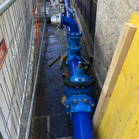 GEROfit® REX Barrier pipe Permeationsdichtes Trinkwasserrohrsystem mit Flanschverbindungen und Armaturen 