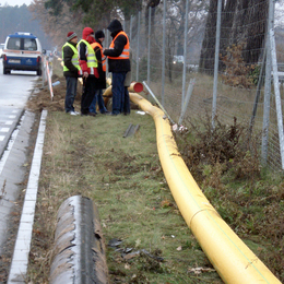 GEROfit® R Schutzmantelrohr Relining Gas Radom (Polen) Spiegelschweißung