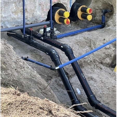 GEROtec ANERGIE Typ 1 PE100-RC Druckrohr Vor- und Rücklauf RCprotect® PE100-RC Kalte Nahwärme
