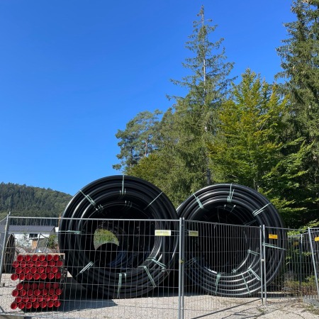 E-POWER® EMDS Schutzrohr Hochleistungsklasse LHT® Ringbunde Solarpark Riedenburg