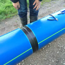 GEROfit® NEXUS Trinkwasserrohr mit Ortungsdraht Heizelement-Stumpfschweißung Nachumhüllung