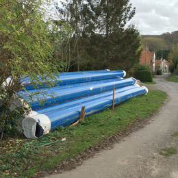 GEROfit® NEXUS Ortbares Schutzmantelrohr Blendecques (Frankreich) PE Trinkwasserrohr
