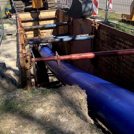 RCprotect® PE100-RC Druckrohr Relining ohne Ringraum Schulzendorf (Berlin) Rohreinzug Verbau