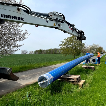 GEROfit® R Trinkwasserdruckrohr PE100-RC mit Schutzmantel Relining Stumpfschweißung ohne Mantelrückschnitt Rohrendenverschluss DVGW Apoldaer Wasser GmbH