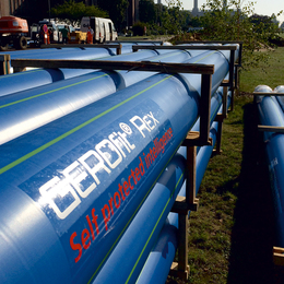 GEROfit® REX Barrier pipe permeationsdichte Wasserleitung VW Werk Wolfsburg grabenlose Verlegung Polyethylen