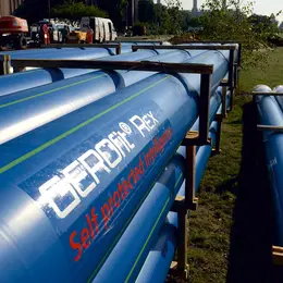 GEROfit® REX Barrier pipe permeationsdichte Wasserleitung VW Werk Wolfsburg grabenlose Verlegung Polyethylen